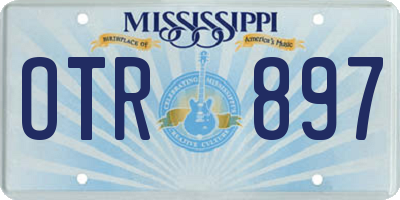 MS license plate OTR897