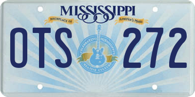 MS license plate OTS272