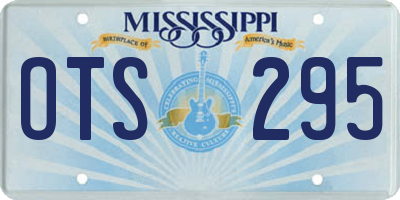 MS license plate OTS295