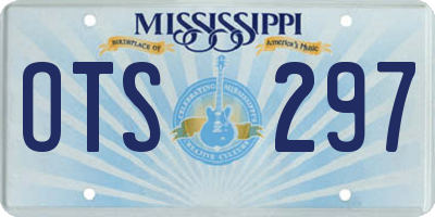 MS license plate OTS297