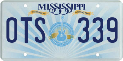 MS license plate OTS339