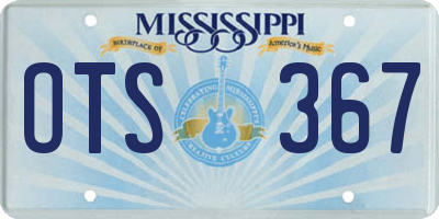 MS license plate OTS367