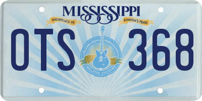 MS license plate OTS368