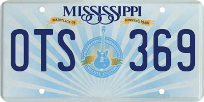 MS license plate OTS369