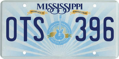 MS license plate OTS396