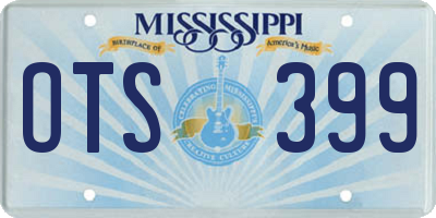 MS license plate OTS399