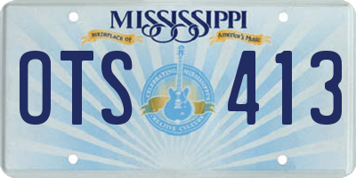 MS license plate OTS413
