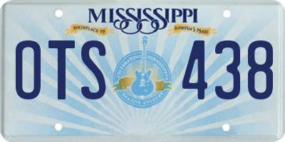 MS license plate OTS438