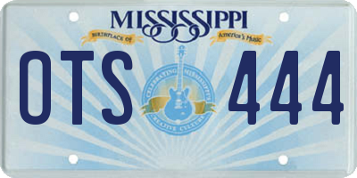 MS license plate OTS444