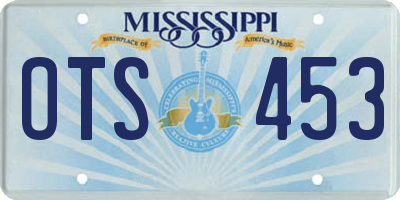 MS license plate OTS453