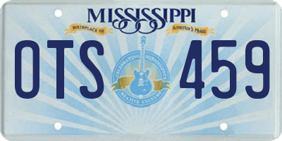 MS license plate OTS459