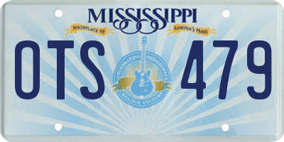 MS license plate OTS479