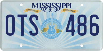 MS license plate OTS486