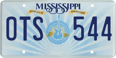 MS license plate OTS544