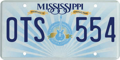 MS license plate OTS554