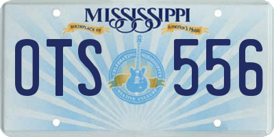 MS license plate OTS556