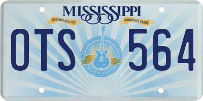 MS license plate OTS564