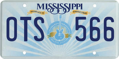 MS license plate OTS566