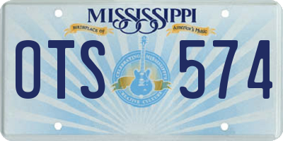 MS license plate OTS574