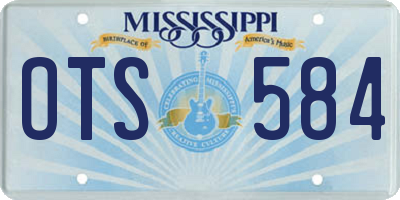 MS license plate OTS584