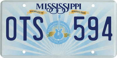 MS license plate OTS594
