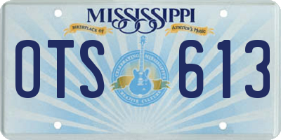 MS license plate OTS613