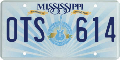 MS license plate OTS614