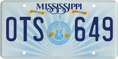 MS license plate OTS649