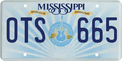 MS license plate OTS665