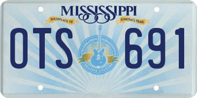 MS license plate OTS691
