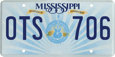MS license plate OTS706