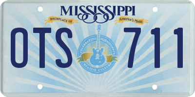 MS license plate OTS711