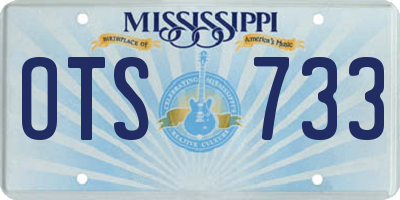 MS license plate OTS733