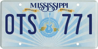 MS license plate OTS771