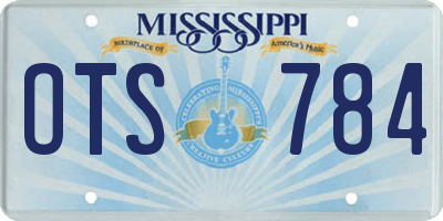 MS license plate OTS784