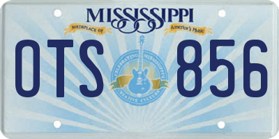 MS license plate OTS856