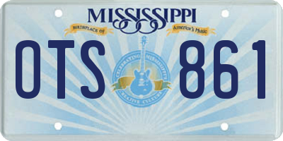 MS license plate OTS861