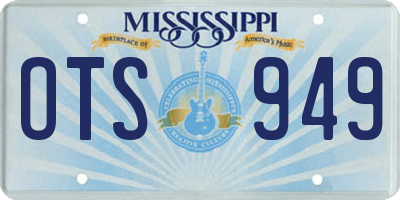 MS license plate OTS949