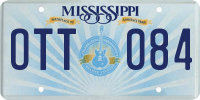 MS license plate OTT084