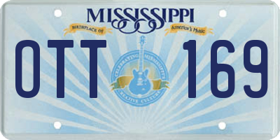 MS license plate OTT169