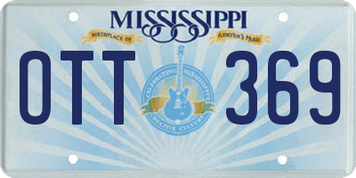 MS license plate OTT369