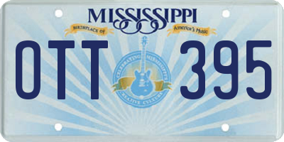 MS license plate OTT395