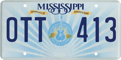 MS license plate OTT413