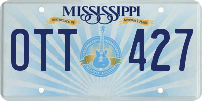MS license plate OTT427