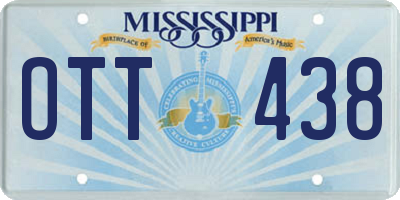 MS license plate OTT438