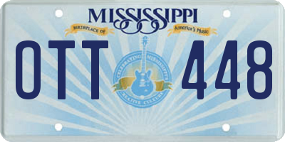 MS license plate OTT448