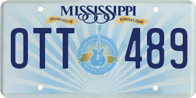 MS license plate OTT489