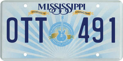 MS license plate OTT491