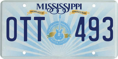 MS license plate OTT493