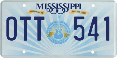 MS license plate OTT541